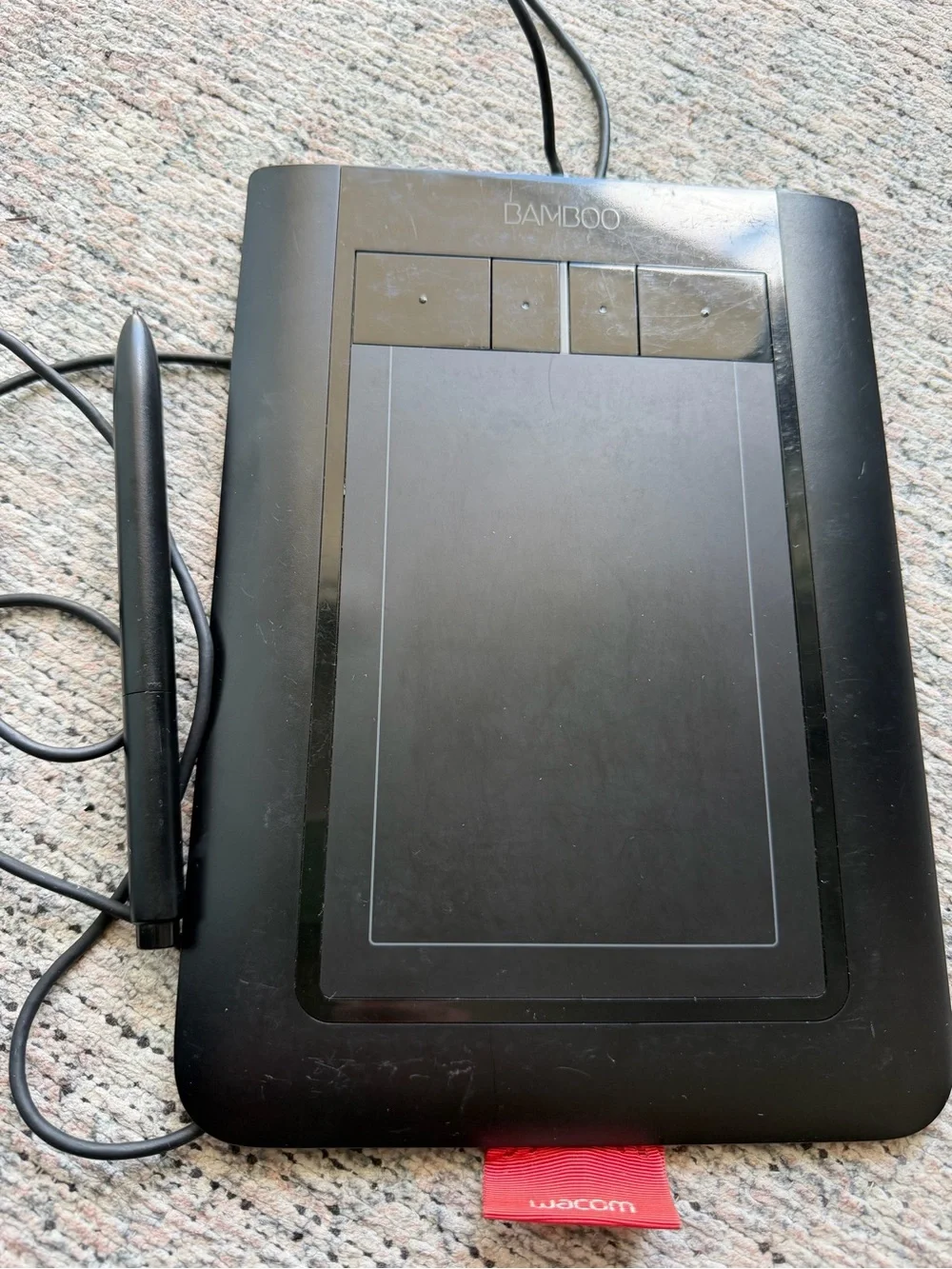 BAMBOO Black Graphics Drawing Tablet with Pen and USB
